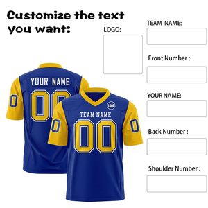 Nueva llegada 2025 diseño personalizado sublimación impresión jóvenes adultos hombres camisetas de fútbol americano - Product Image 4