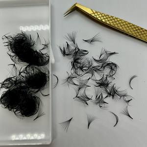 Factory Price Premade Mega <b>Volume</b> <b>Lash</b> Extensions 10D-20D Loose Fans Synthetic Hair Customizable Packaging Professional - Product Image 5