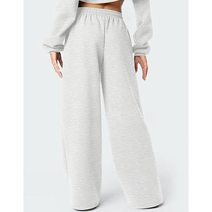 Pantalones Deportivos Anchos para Mujer, Pantalones Deportivos de Felpa con Bolsillos, Joggers Holgados para Adolescentes, Pantalones Cómodos de Cintura Alta - Product Image 3