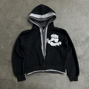 Conjunto de Sudadera y Pantalones Deportivos de Tres Capas con Lavado a la Piedra y Bordado Personalizado del Fabricante, Unisex para Maternidad - Product Image 4