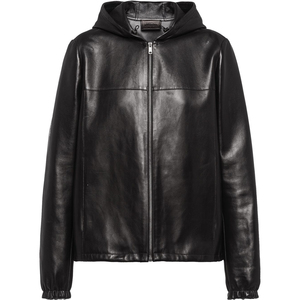 Men's <b>Genuine</b> Leather Stand Collar High Street Style Waterproof Eco-Friendly Anti-UV Breathable Customizable Leather Jacket Best - Product Image 1