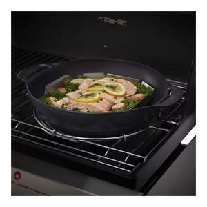 Juego de Vaporera y Wok de Hierro Fundido CRAFTED GOURMET 7607 (36 cm) para Cocina al Aire Libre, Compatible con Weber - Product Image 3