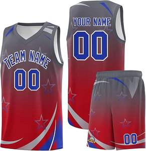 Nouveauté, uniforme de basket-ball de qualité supérieure pour hommes, maillot à manches courtes de conception OEM, uniforme de basket-ball pour hommes à vendre - Product Image 2