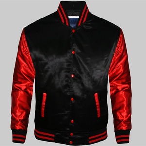 Fashion Design Custom Print logo <b>Pattern</b> Mens Satin Baseball Varsity <b>Jacket</b> <b>Quilted</b> College Team <b>Jacket</b> - Product Image 1