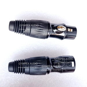 Hochwertiger 3-poliger XLR-Stecker Kupfer kontakt runde Form für Power-LED-Anwendungen ein Set von China Factory - Product Image 4