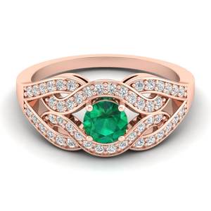 Bagues d'éternité de mariage personnalisées REYES en argent sterling 925 avec moissanite, pierres précieuses émeraude, alliance de fiançailles, bijoux fins pour femmes - Product Image 6