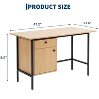 Escritorio de Computadora para Oficina en Casa OEM con Cajón y Almacenamiento con Puerta, Escritorio Moderno y Sencillo para Dormitorio, Oficina en Casa, Mesa de Estudio, Escritorio para Escribir