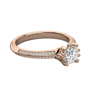 Anillo Solitario de Oro de 18K para Mujer con Diamante Cultivado en Laboratorio - Product Image 3