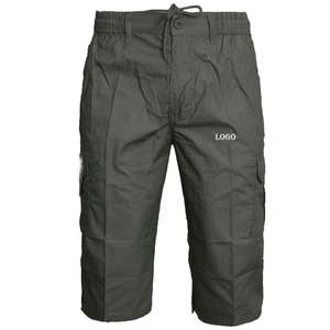 High Quality Custom Made Men's Cargo Shorts Cotton <b>Jeans</b> with Embroidered Logo Print Letter Pattern Style - Product Image 1