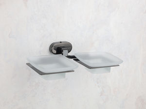 Bulk Order - Premium Dual <b>Glass</b> Soap Dish Commercial <b>Wall</b>-Mounted Holder for 5-Star Hotel & Resort Bathroom Amenities - Product Image 4