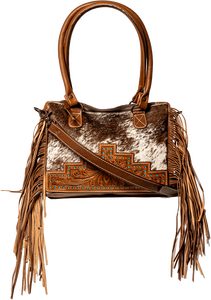 กระเป๋าโท้ทหนังแท้ดีไซน์โบฮีเมียนวินเทจสุดหรู น้ำหนักเบา สายสะพายเดี่ยว สะพายข้าง พร้อมพู่ห้อย สำหรับสุภาพสตรี ฤดูหนาว สไตล์อินเดีย - Product Image 5