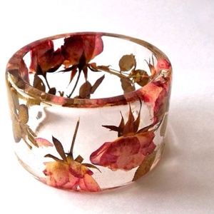 MEILLEUR bijoux fins bracelet jonc fleur en résine acrylique avec modèle de maillon de chaîne de Style ange bracelets élégants - Product Image 3