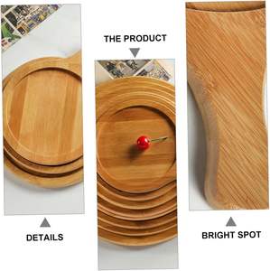 11 Round Pizza Board Cake Lifter Spatule Planche à fromage en bois Plateaux à dîner Cercle Gâteau Pan Spatule Serveur Paddle Pizza - Product Image 2