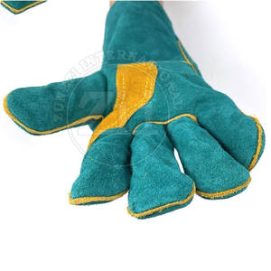 Gants de soudage en cuir de qualité supérieure avec doublure en polaire Protection contre les éclaboussures de métal fondu pour le soudage MIG/TIG - Product Image 5