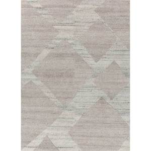 Tapis Blythe en laine et soie de bambou noué à la main, motif géométrique abstrait rectangulaire, pour la maison et la chambre, en viscose - Modèle AIWB-3073 - Product Image 1