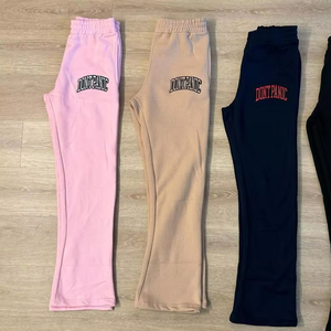 Pantalones Deportivos de Felpa Francesa para Hombre, Estampados Personalizados de Alta Calidad, Holgados, de Pierna Ancha, Estilo Urbano, Pantalones Jogger Acampanados - Product Image 1