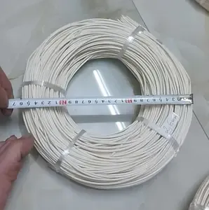 Bobine rotin noyau 500g pour la fabrication de meubles noyau rond rotin canne couleur naturelle ou blanchi couleur blanche exportation rotin en vrac - Product Image 3