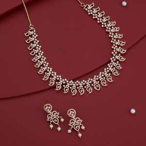 Zircon Bridal Necklace Elegant <b>Wedding</b> <b>Accessory</b> - Product Image 2