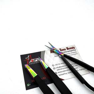 Ensemble de micro-pincettes chirurgicales à pointe arc-en-ciel de précision, kit d'instruments professionnels en acier inoxydable pour une isolation et un contrôle précis, poignée mate - Product Image 6