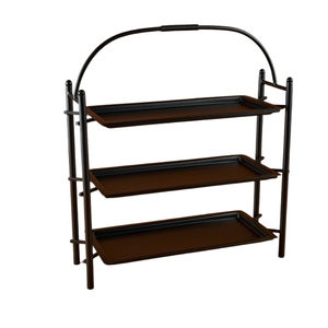 Support à gâteau de qualité standard à deux niveaux moderne moyen-orient ramadan utilisation maison hôtel fêtes dessus de table gâteau pâtisserie portions support à gâteau - Product Image 6