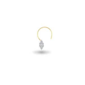 Piercing de nez vintage pour enfants en acier inoxydable avec motif lèvres et zircon taillé - Product Image 1