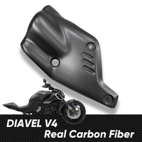 Carbonart - Carenado de Fibra de Carbono Real para DUCATI Diavel V4, Protector Térmico