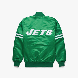 Veste en satin Premium Starter Jets pour un confort élégant et un blouson aviateur en satin Chic urbain Vêtements d'extérieur à la mode urbaine - Product Image 2