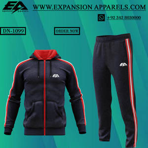 Logo personnalisé Adultes Survêtement d'hiver % Polyester Fabrication de tissu Survêtement avec doublure Taille Suite pour l'entraînement - Product Image 5