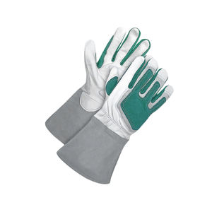 OEM guantes de cuero para soldar pistola de Palma de estilo liso de tamaño mediano y grande OEM al por mayor personalizado mecánico guantes de cuero para hombres - Product Image 2