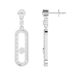 Boucles d'oreilles rondes en argent Sterling 925, bijoux fins en pierre CZ, cadeau de haute qualité pour femmes - Product Image 4