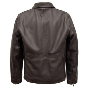 Veste de chasse en cuir personnalisée en toile pour hommes, respirante pour l'extérieur, col montant, fermeture à glissière, design de rue principale - Product Image 2