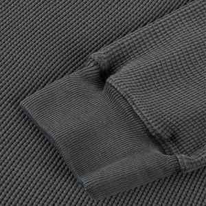 Sweat à capuche d'hiver pour homme, vente en gros, broderie personnalisée, molleton en tissu éponge français 320 g/m², épaules tombantes, unisexe, col rond surdimensionné, thermique - Product Image 3