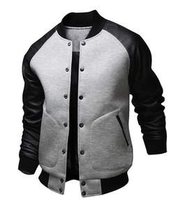 2025 vente en gros hommes Letterman Varsity vestes patchs de broderie personnalisés col montant 100% laine respirant écologique - Product Image 2