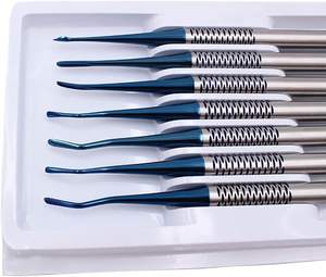 Ensemble d'outils chirurgicaux d'implant et d'extraction d'instruments PDL d'ascenseur de racine dentaire de 7 pièces - Product Image 2