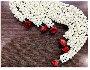 Ghirlanda di fiori di gelsomino artificiale Mullapoov Maala frames celebrazioni gare di danza decorazioni per la casa di nozze
