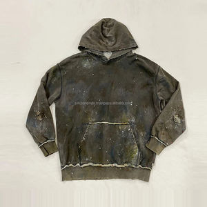 Venta al por mayor de ropa de calle personalizada de gran tamaño estilo áspero 100% algodón transpirable Sudadera con capucha de invierno - Product Image 4