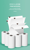 Papier toilette de haute qualité en pâte de bois vierge, écologique, pas cher, vente en gros, modèle standard 020, marque Arrania