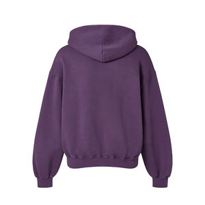 New Arrival Men's Oversized Hoodie Polyester Cotton <b>Waterproof</b> Fleece Front Logo Embroidered Customized OEM Service Wholesale - Product Image 4