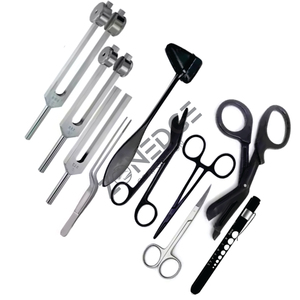 Ensemble noir tactique professionnel de kit de diagnostic polyvalent pour ORL neurologique et examen des yeux Reflex Percussion Premium - Product Image 6