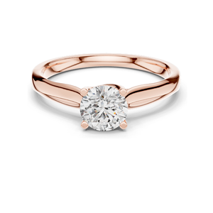 Bague solitaire en diamant de laboratoire de 0,65 carat pour femmes, clarté VVS-VS EF, or 18 carats, 14 carats, 10 carats et argent 925, rose, jaune - Product Image 3