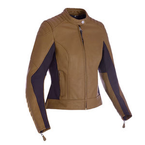 Wholesale Button-Down Women's Kangaroo Leather Jacket Thick Winter Coat Turn-Down Collar Zipper Closure <b>Quilted</b> Linen Fur Logo - Product Image 4