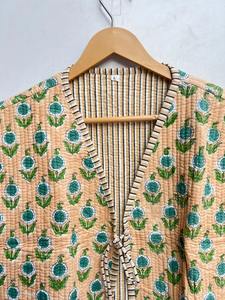 Cotton Sleeveless Vest <b>Coat</b> Indian Handmade Cotton Quilted Jacket Boho New Style <b>Coat</b> Summer Winter Cotton <b>Women</b> Jacket - Product Image 4