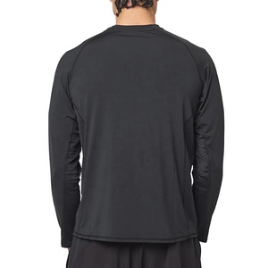 เสื้อยืดออกกำลังกาย HEALY Men Moisture Wicking สีดำเหลือง แห้งเร็ว แขนยาว กางเกงวิ่งขาสั้น ชุดกีฬา สกรีนโลโก้ได้ - Product Image 2