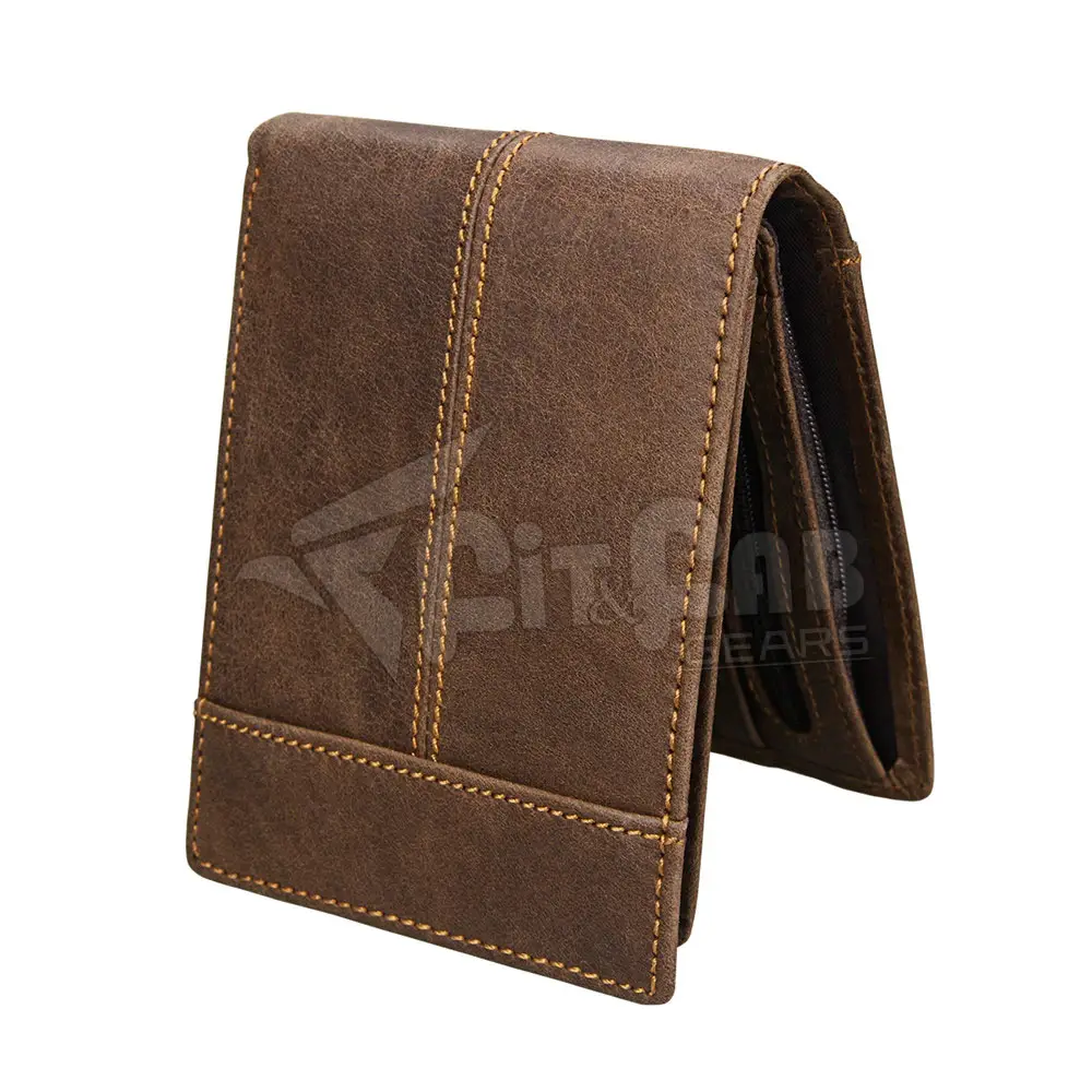 Leather Wallet Men 3 Fold High Quality Classical Men Leather Wallet