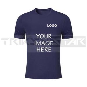 Camiseta deportiva de secado rápido con estampado personalizado con patrón de logotipo de equipo 100% algodón al aire libre cuello Ringer diseño personalidad personalizada - Product Image 5