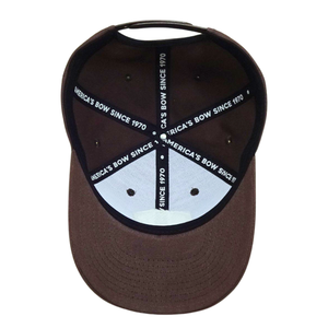 หมวกเบสบอล6แผงแผ่นหนังพิมพ์โลโก้ตามสั่งแผ่นปิดตะเข็บเทปโค้งพลาสติกแบบกระดุมแถวเดียว - Product Image 5