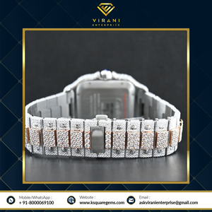 Ye-atching 30 eSign 30 Carat arisisoissanita iiamond tuully CED UT taintaless Teel teutomatic Rist - Product Image 5