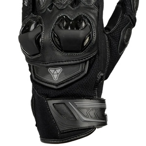 Nouveaux gants de moto en fibre de carbone pour homme, courts, imprimés blanc et noir, en cuir et maille, pour l'hiver, personnalisables avec le nom de l'équipe - Product Image 6