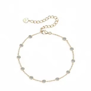 Pulsera de tenis de alta calidad, Diamante nupcial vinculado con VVS, regalo de chapado en oro plata de 18 quilates para ella - Product Image 6