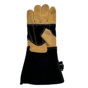 Guante de soldadura de cuero de vaca resistente a altas temperaturas soldador especial guante de trabajo antiescaldado - Product Image 4